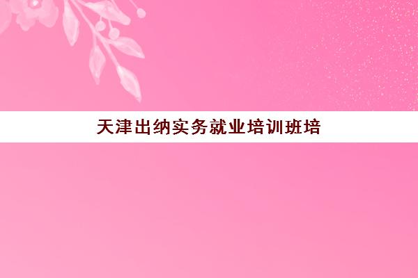 天津出纳实务就业培训班培训机构有哪些学校?2025年最新机构排名、课程对比与择校指南 天津出纳实务就业培训班培训机构有哪些学校?2025年最新机构排名、课程对比与择校指南