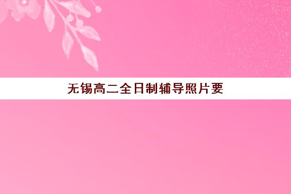 无锡高二全日制辅导照片要求是什么样的？2025年最新规格参数、拍摄指南与常见问题全解析