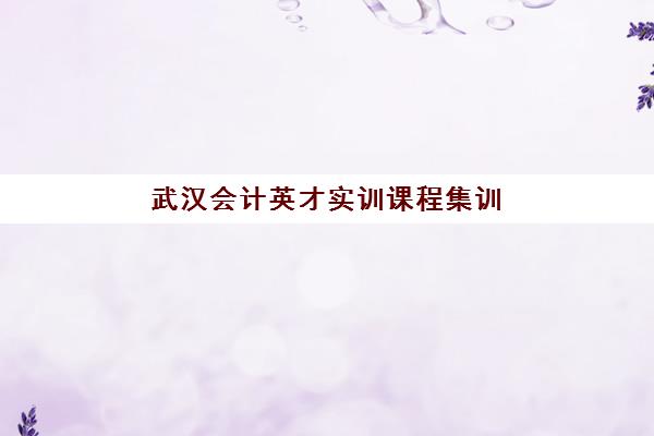 武汉会计英才实训课程集训营排名前十名学校如何选择?2023年最新榜单详情、择校标准与入学指南全解析 武汉会计英才实训课程集训营排名前十名学校如何选择?2023年最新榜单详情、择校标准与入学指南全解析