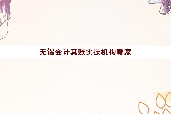 无锡会计真账实操机构哪家强？2025年TOP5发展指数解析与择校指南