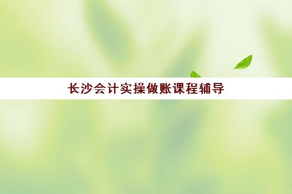 长沙会计实操做账课程辅导班哪个比较好一点？2025年最新机构排名与选择指南全解析