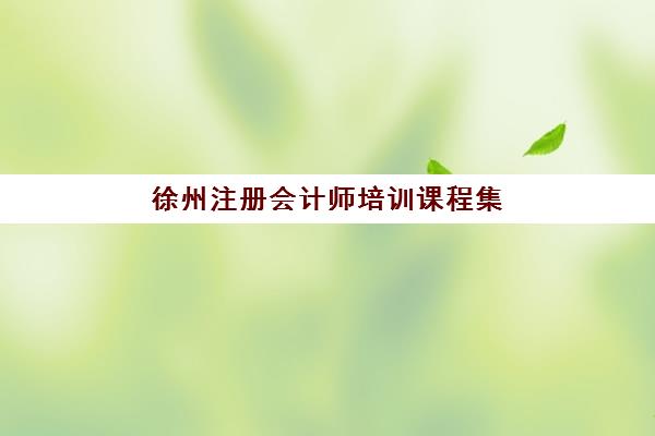 徐州注册会计师培训课程集训营排名前十名学校如何选择？2025年权威榜单解析、各机构特色对比与择校全指南