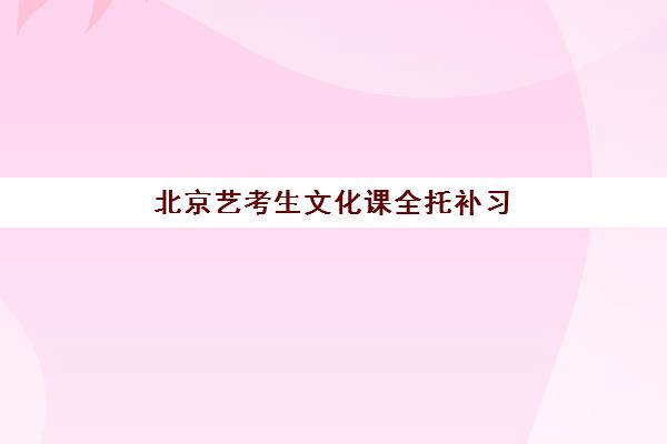 北京艺考生文化课全托补习班面试培训机构哪家好？2025年收费标准、顶级机构评测与择校全指南