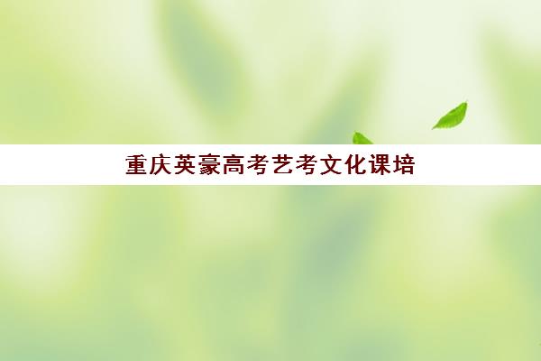 重庆英豪高考艺考文化课培训机构学费价格表如何查询？2025年收费标准全面解析与择校性价比深度评估指南