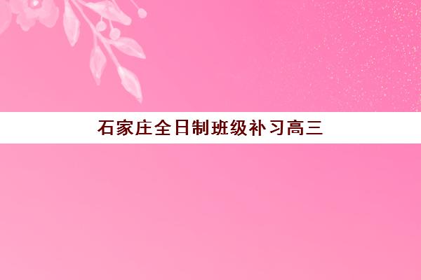 石家庄全日制班级补习高三最容易的大学有哪些？2025年最新择校指南、升学策略与成功案例解析