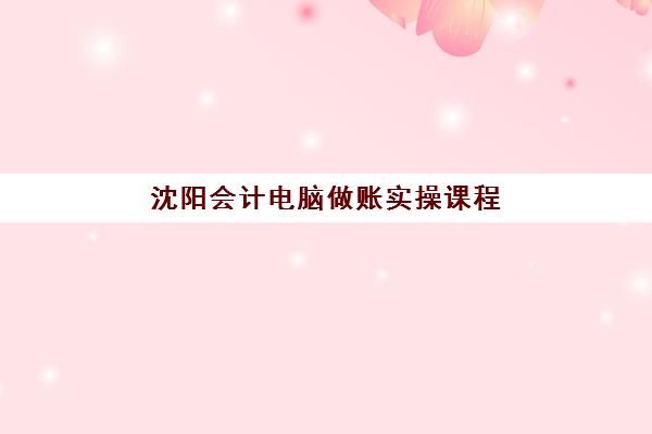 沈阳会计电脑做账实操课程费用多少?2025年最新机构价格对比一览 沈阳会计电脑做账实操课程费用多少?2025年最新机构价格对比一览