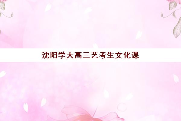 沈阳学大高三艺考生文化课培训机构学费价格表详解，2025年各班型收费明细与高性价比报读指南