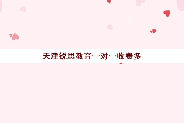 天津锐思教育一对一收费多少钱？2025年价目明细、选择策略与性价比深度解析