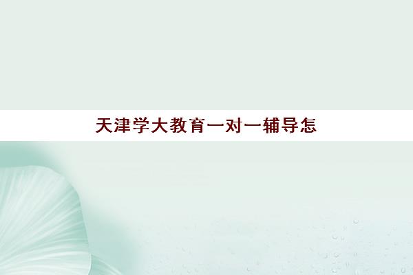 天津学大教育一对一辅导怎么样？2025年收费标准、师资实力与选择全攻略