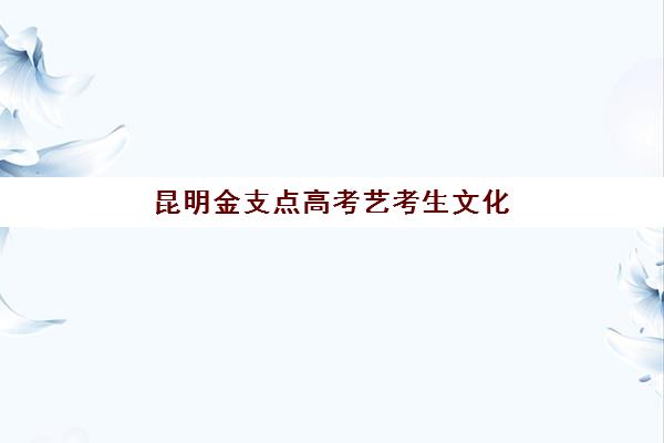 昆明金支点高考艺考生文化课辅导补习机构收费价目表？2025年收费详情解析与高性价比报读指南