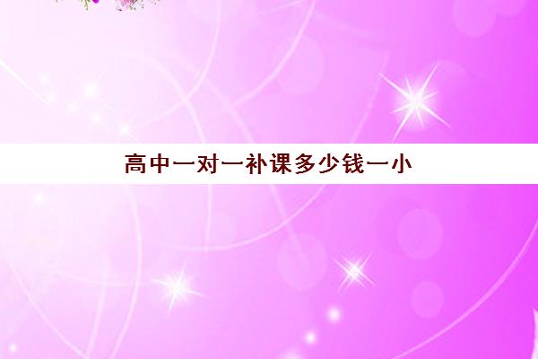 高中一对一补课多少钱一小时？北京龙文教育2025年收费标准与性价比全解析