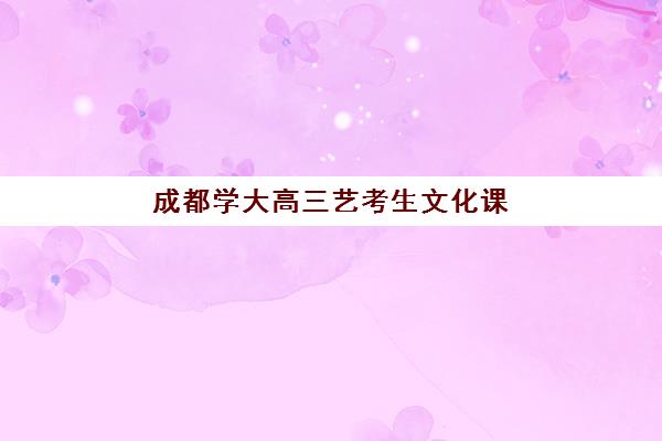 成都学大高三艺考生文化课集训班价格多少钱？2025年各班型费用详情与选择全指南