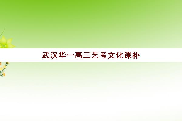 武汉华一高三艺考文化课补习学校收费标准一览表？2025年收费详情全面解析与高性价比报读指南