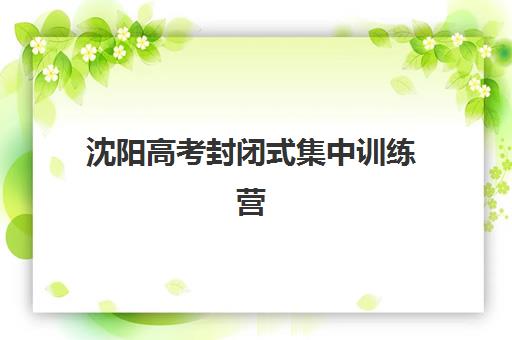 沈阳高考封闭式集中训练营有哪些机构？2025年学大、京誉等十大机构全对比与择校指南