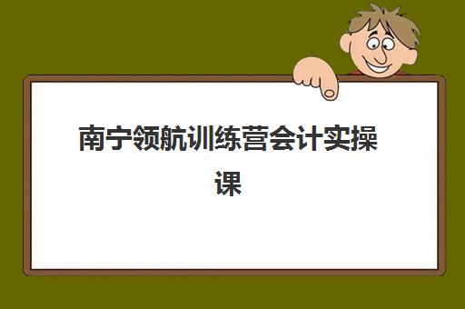 南宁领航训练营会计实操课程集训营排名前十名？2025年最新榜单、课程特色与选择全攻略