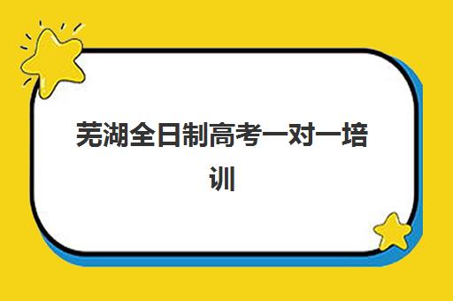 芜湖全日制高考一对一培训机构费用多少？2025年最新收费标准、性价比分析与择校全攻略