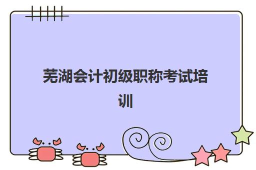 芜湖会计初级职称考试培训怎么选？2025年十大机构排名、课程特色与择校全攻略