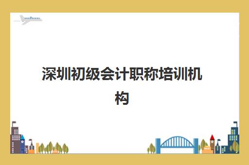 深圳初级会计职称培训机构如何选？2025年五大机构服务白皮书与择校指南