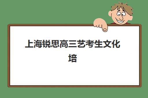 上海锐思高三艺考生文化培训班大概多少钱？2025年收费标准全面解析与高性价比报读指南