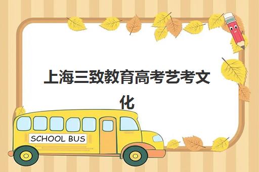 上海三致教育高考艺考文化课培训机构集训费用多少钱？2025年收费标准与高性价比选班全攻略
