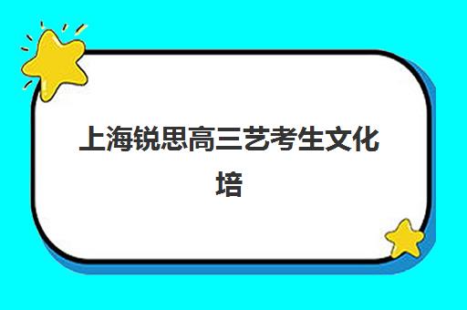 上海锐思高三艺考生文化培训班收费价目表？2025年收费标准全面解析与高性价比报读指南