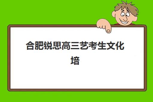 合肥锐思高三艺考生文化培训班大概多少钱？2025年收费标准全面解析与高性价比报读指南