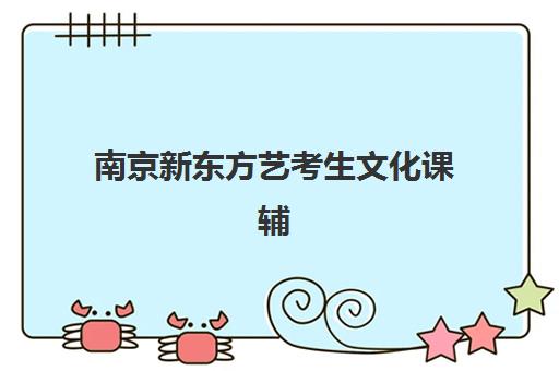 南京新东方艺考生文化课辅导补习机构价格多少钱？2025年收费标准与高性价比报班全指南